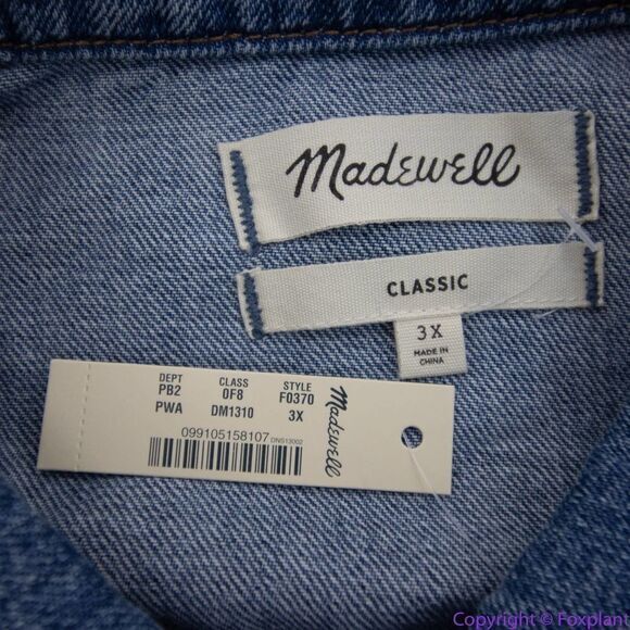 NEW Madewell The Jean Jacket in Pinter Wash, 3X - Picture 16 of 16